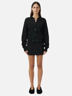Amedeo Knit Mini Skirt - Black