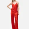 Bias Cut Pants - Geranium
