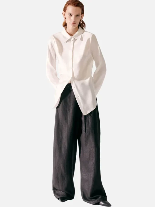 Bias Cut Shirt - White