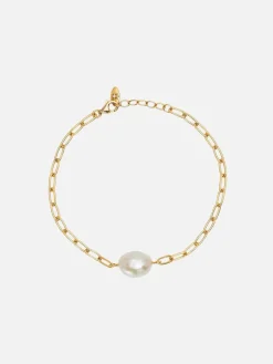 Breathe Pearl Bracelet - 18k Gold