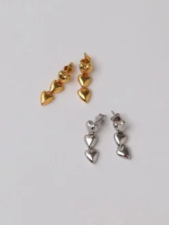 Desiree Heart Drops - Gold
