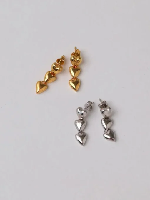 Desiree Heart Drops - Gold