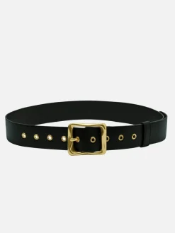 Everyday Buckle Belt - Black/Gold