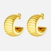 Frankie Hoop Earrings - Gold