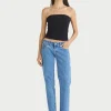 Heather Long Line Bandeau - Black