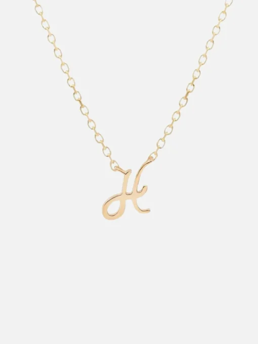 14K Gold Love Letter Necklace