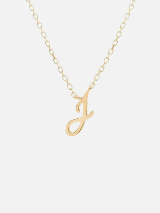 14K Gold Love Letter Necklace