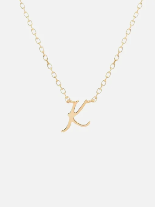 14K Gold Love Letter Necklace