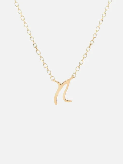 14K Gold Love Letter Necklace