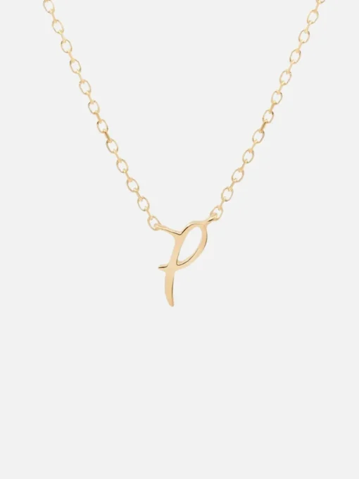 14K Gold Love Letter Necklace