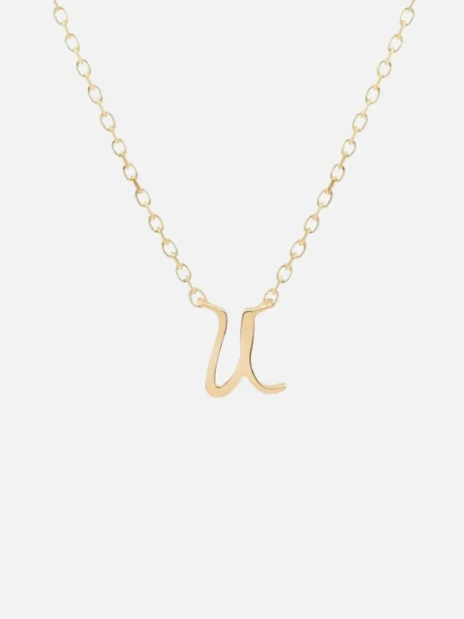 14K Gold Love Letter Necklace