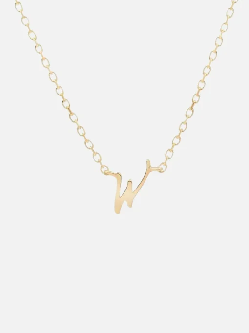 14K Gold Love Letter Necklace