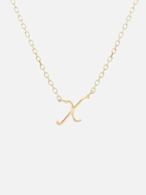 14K Gold Love Letter Necklace