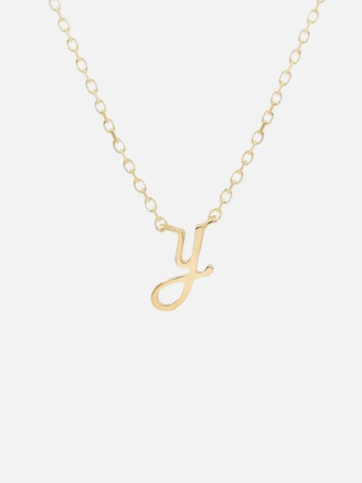 14K Gold Love Letter Necklace
