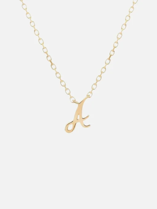 14K Gold Love Letter Necklace