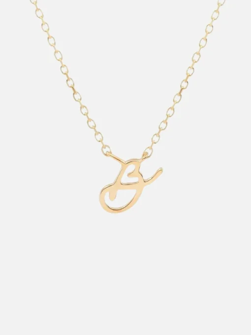 14K Gold Love Letter Necklace