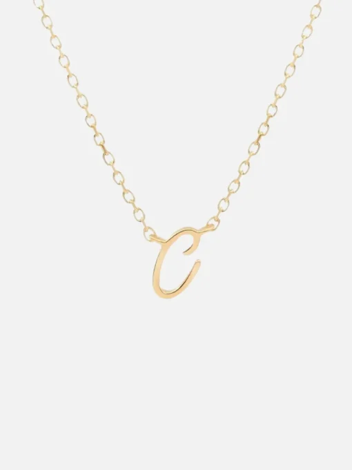 14K Gold Love Letter Necklace