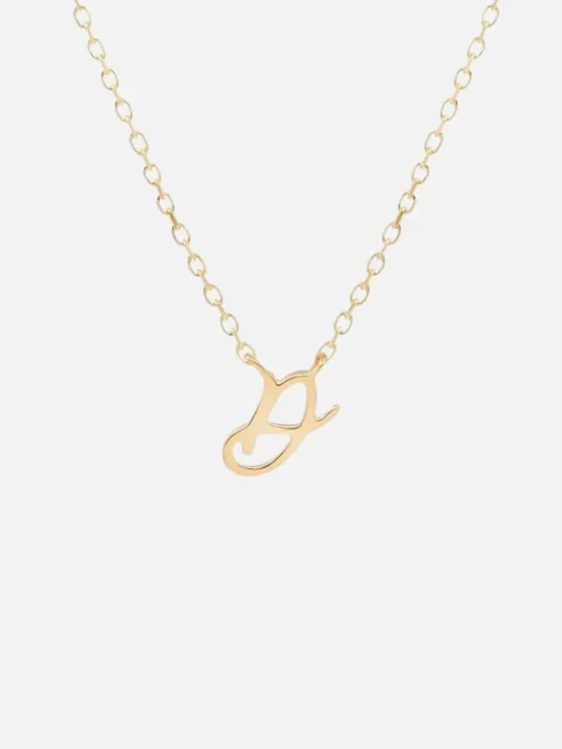 14K Gold Love Letter Necklace