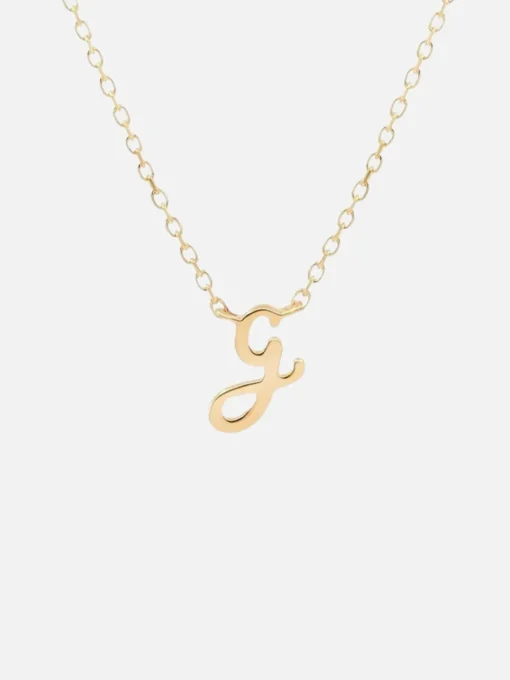 14K Gold Love Letter Necklace