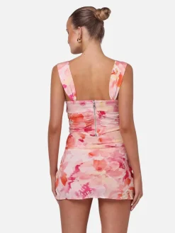 Kelly Corset Top - Dahlia Floral