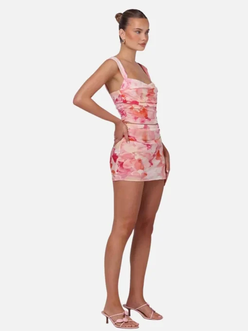 Kelly Corset Top - Dahlia Floral