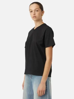 Laufey V-Neck Tee - Black