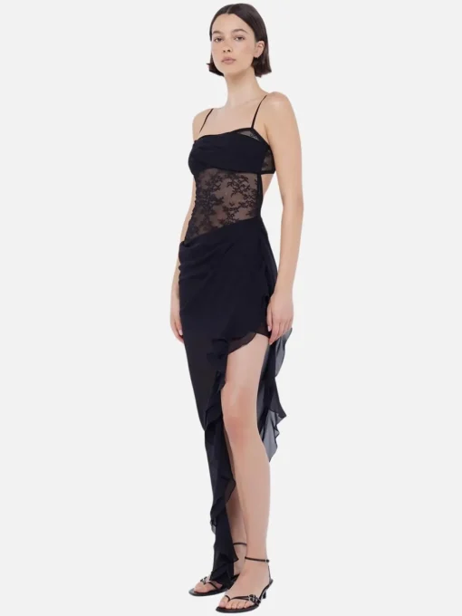 Liv Asym Dress - Black