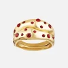 Mali Ring Set - Garnet