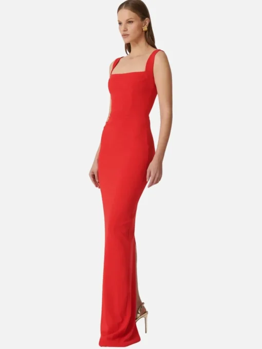 Marbella Gown - Cherry Red