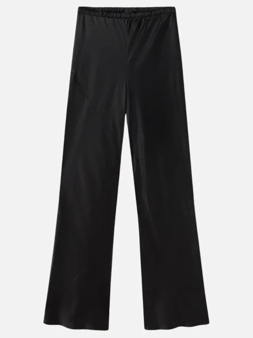 Splice Bias Cut Pants - Black