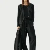 Twill Slouch Vest - Black